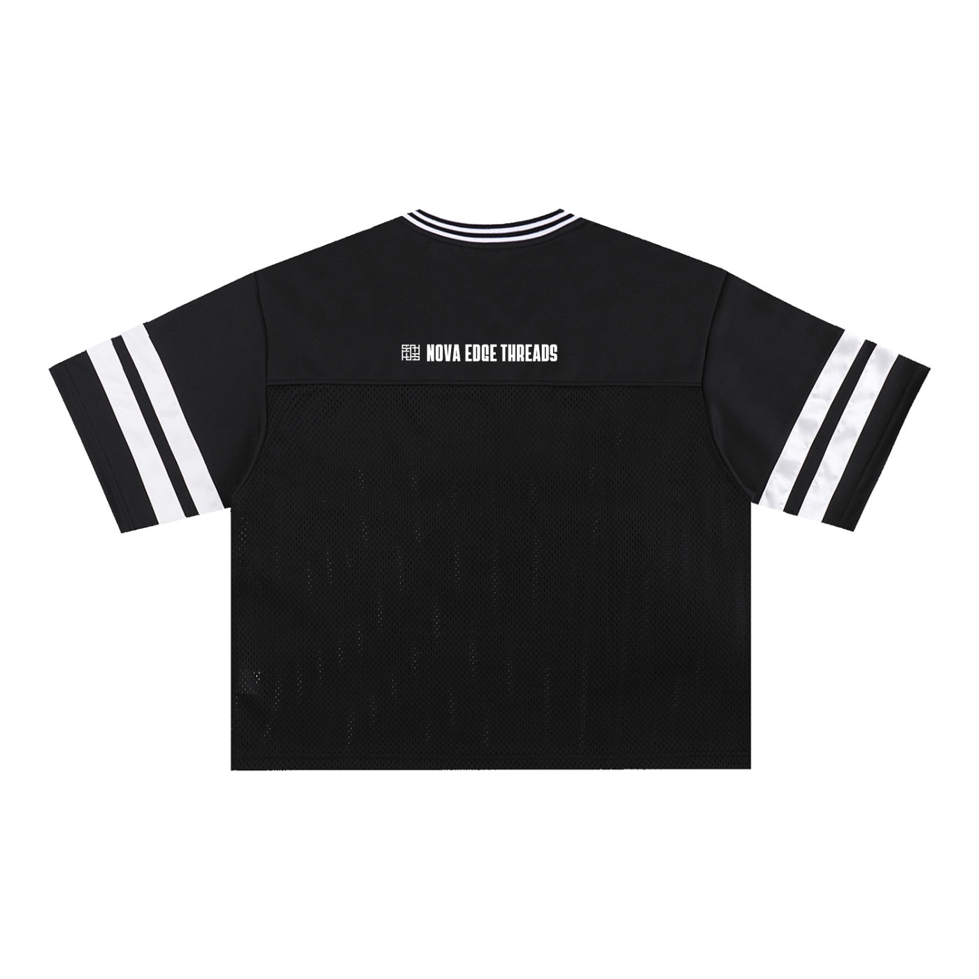 End Gender TGNC Pride Black Taped Mesh Boxy T-Shirt