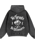 No Tyrants No Billionaires Protest Hoodie Zip-Through Boxy Fleece Hoodie Zip-Through Boxy Hoodie
