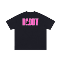 Daddy Dom Club Black and Pink Pride Tee on Size Inclusive Oversize Tee Size Inclusive Oversize Tee
