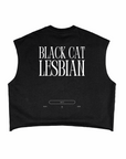 Black Cat Lesbian and Queer Womxn Black French Terry Boxy Tank Top