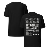 Advocate for Accessibility T-Shirt Support Pride Shirts for Allies Black Relaxed Fit T-Shirt Relaxed Fit T-Shirt