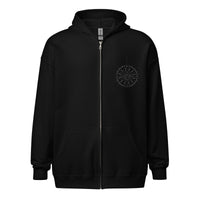 Agender Pride and Genderless Pride Celestial Gender Symbol heavy blend zip hoodie Heavy Blend Zip Hoodie