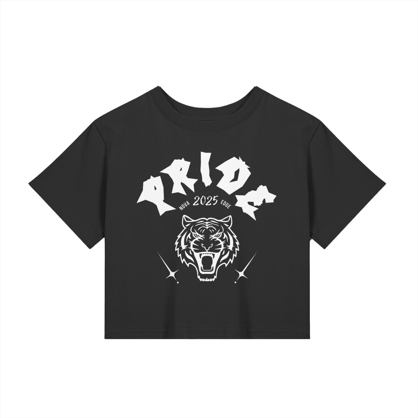 Brooklyn Pride 2025 Nova Edge Tattoo Inspired Graphic Black Baby Tee Seamless T-Shirt Baby Tee Seamless Tee