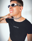 Bottom Gay Pride Crop Top Cute Pride Shirt Black Baby Tee Seamless T-Shirt