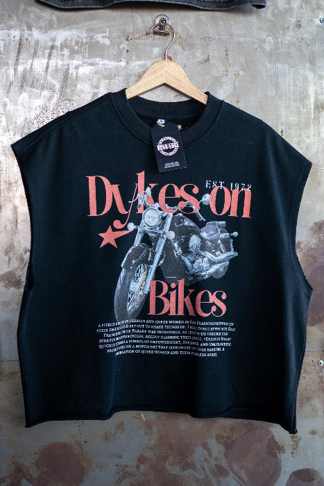 Dykes on Bikes Lesbian and Queer Women Pride Parade French Terry Boxy Tank Top French Terry Boxy Tank Top