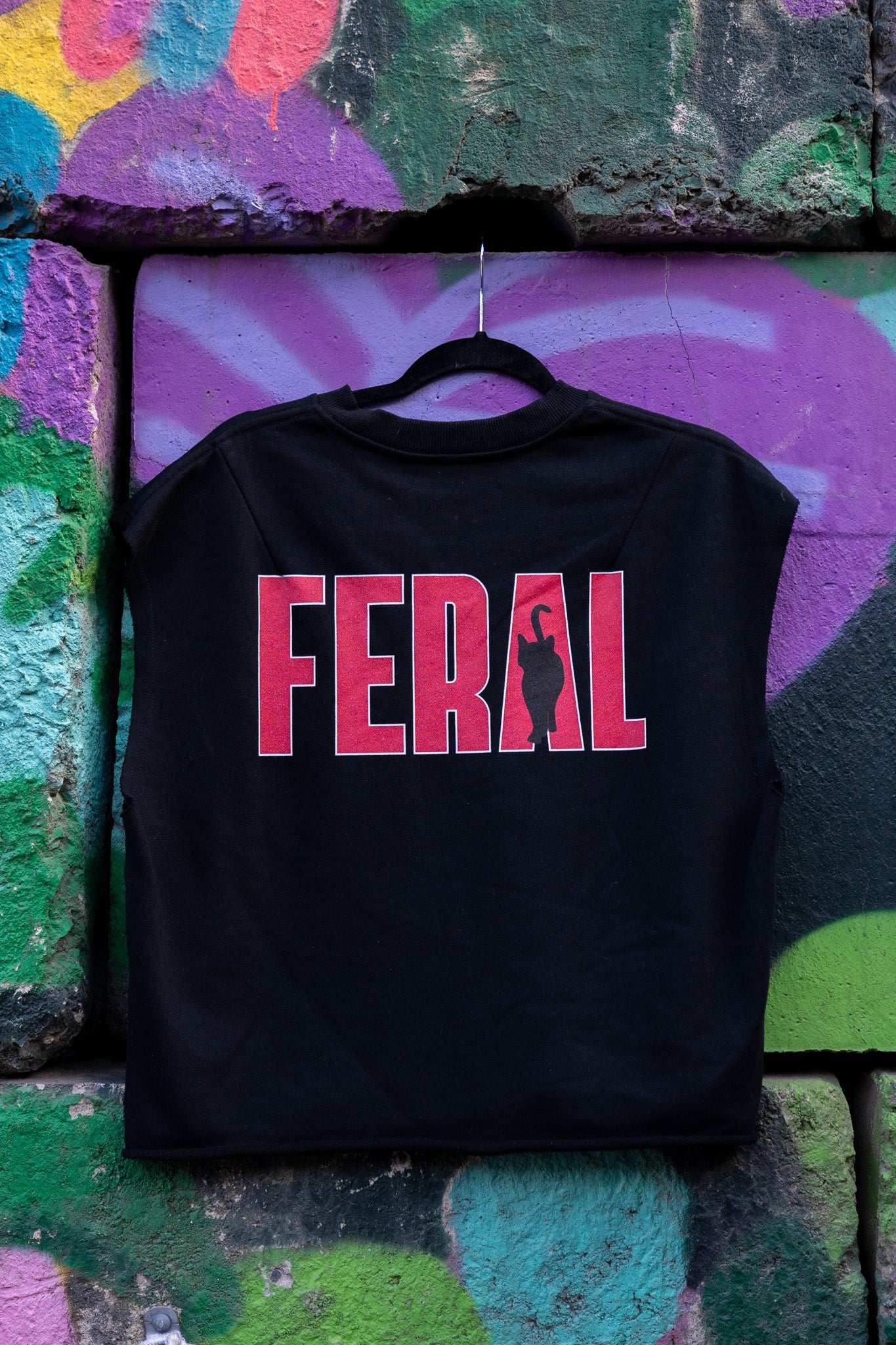 Feral Femme Club Pride Tank Black French Terry Boxy Tank Top French Terry Boxy Tank Top