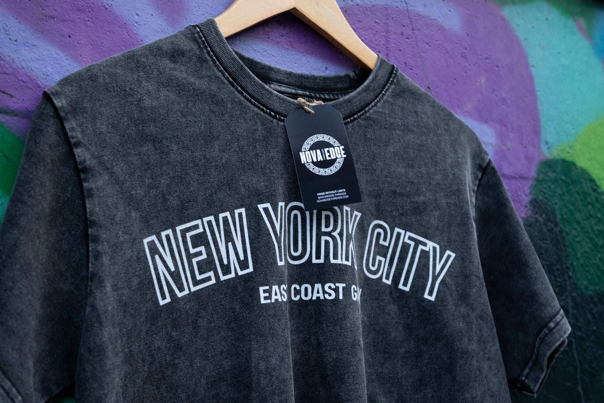 NYC East Coast Gay Pride New York City Snow Washed Crop Top Snow Washed Crop Top