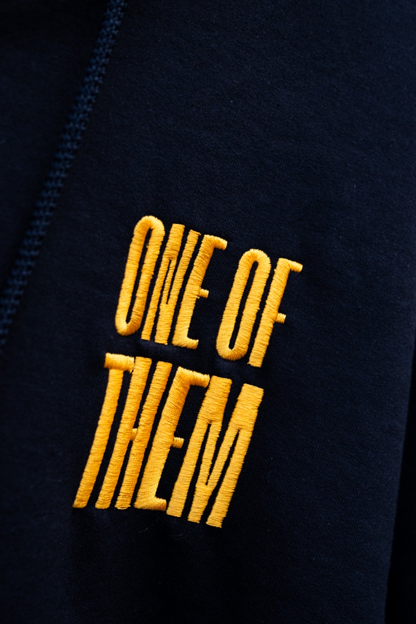 One of Them Enby Pride Yellow Embroidered Black heavy blend zip hoodie Heavy Blend Zip Hoodie