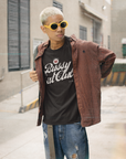 Bussy Cat Club T-Shirt Cute Trans Pride Gay Pride Shirt on Black Acid Wash Oversize T-Shirt Acid Wash Oversize T-Shirt