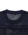 Close up view of collar on Boxy Mesh Shirt