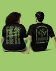 Collective Liberation Protest Tee back of Black Size Inclusive Oversize Tee Size Inclusive Oversize Tee