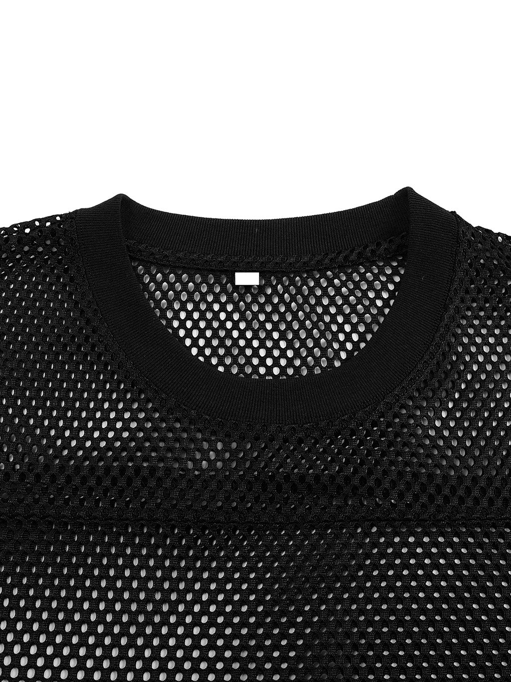 Queer Pride Punk Lettering LGBTQ+ Pride Black See-through Boxy Mesh T-Shirt