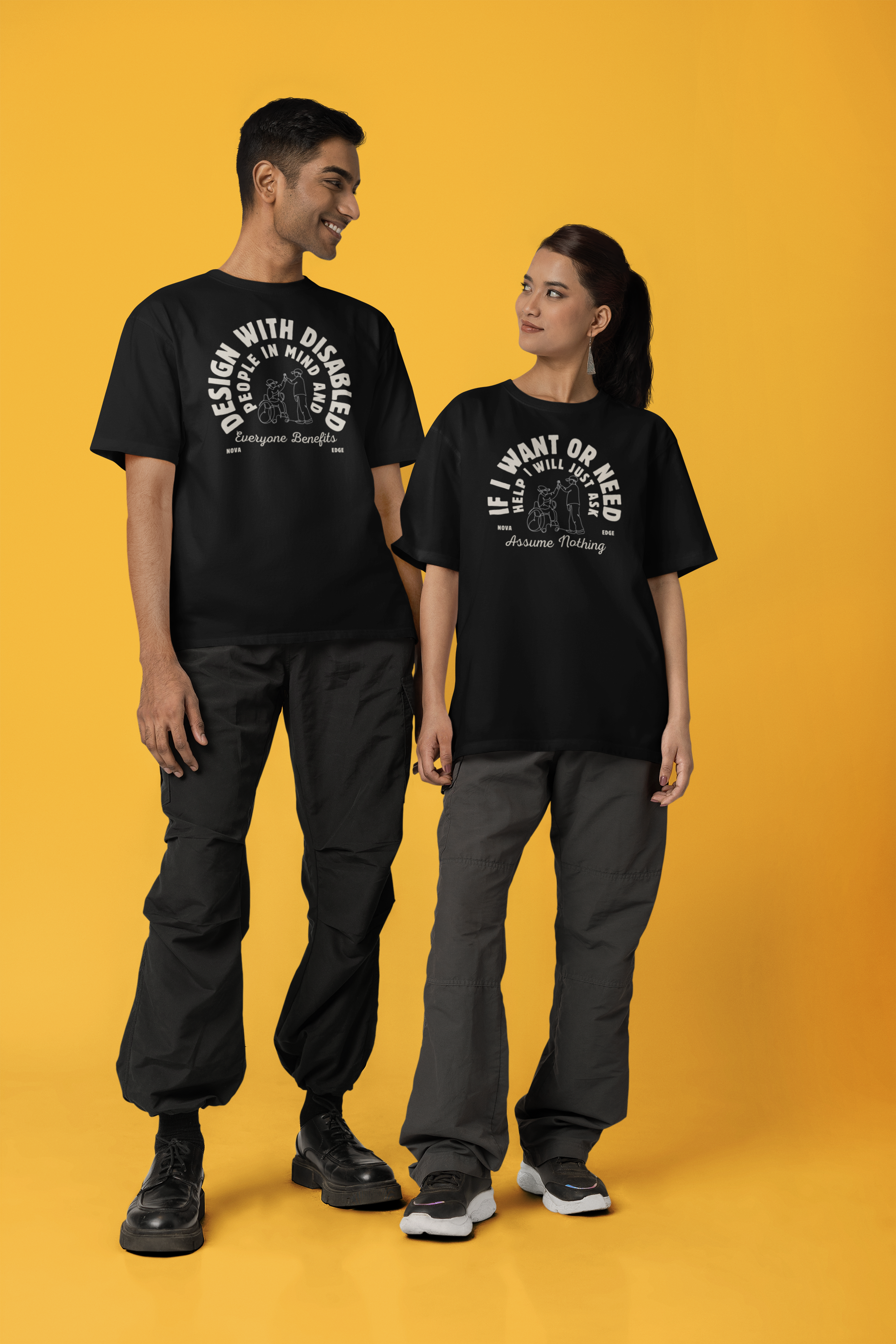 Design with Disabled People in Mind and Everyone Benefits Size Inclusive Oversize Tee Size Inclusive Oversize Tee