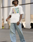 Disability is NOT a bad word Disability Pride Flag Colors Size Inclusive Oversize Tee Size Inclusive Oversize Tee