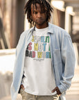 Disability is NOT a bad word Disability Pride Flag Colors Size Inclusive Oversize Tee Size Inclusive Oversize Tee