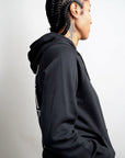 Top Challenger Non Binary Division Undefeatable on back of Black Eco Raglan Hoodie