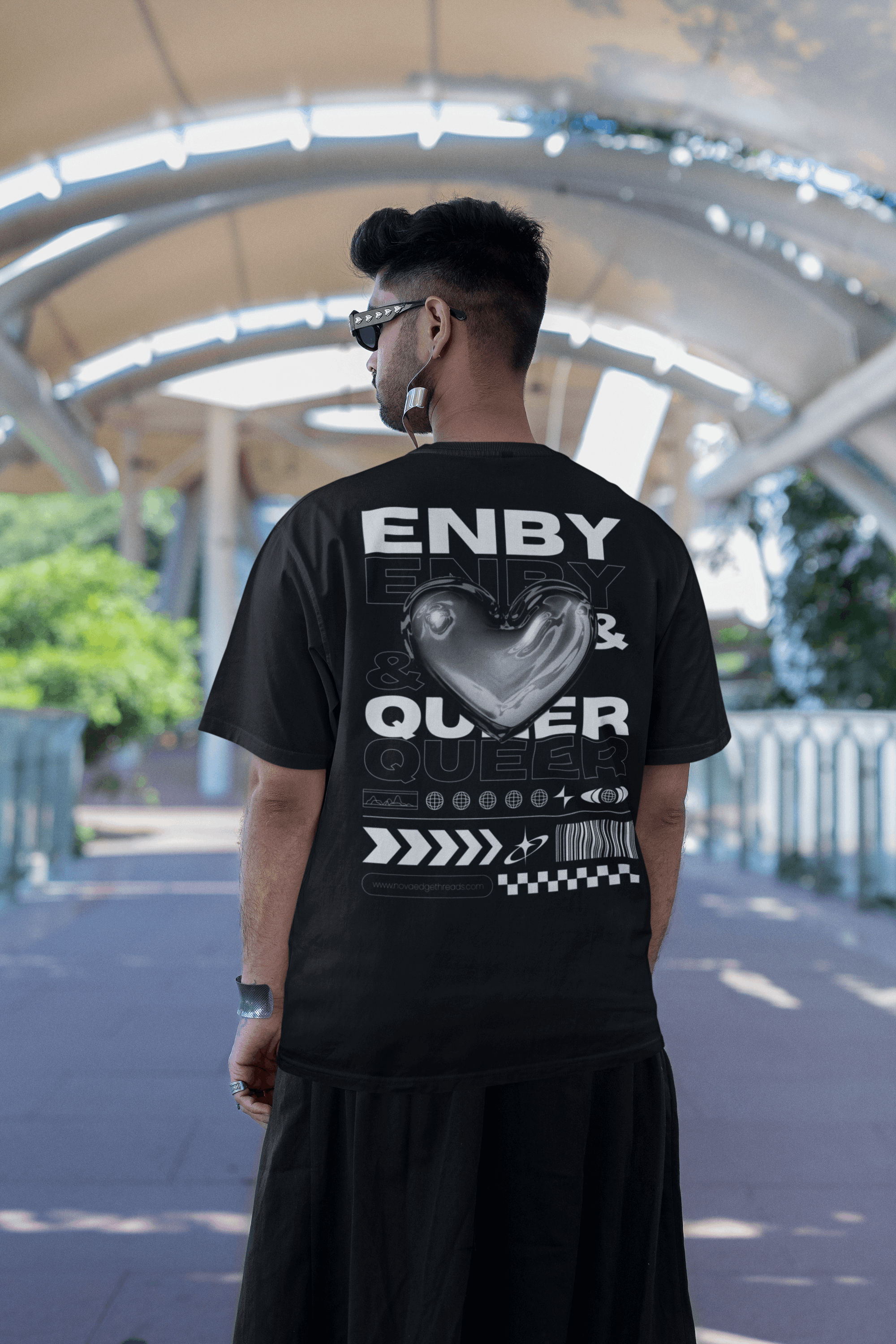 Oversize Deep Drop Shoulder Tee
