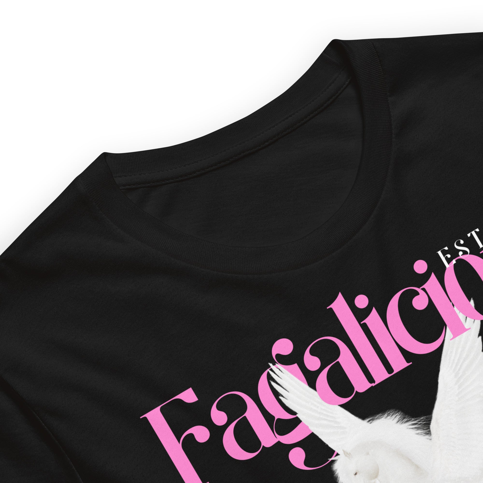 Fagalicious & Free Graphic Tee Black Pink Pegasus Bisexual Pride Relaxed Fit T-shirt Relaxed Fit T-Shirt