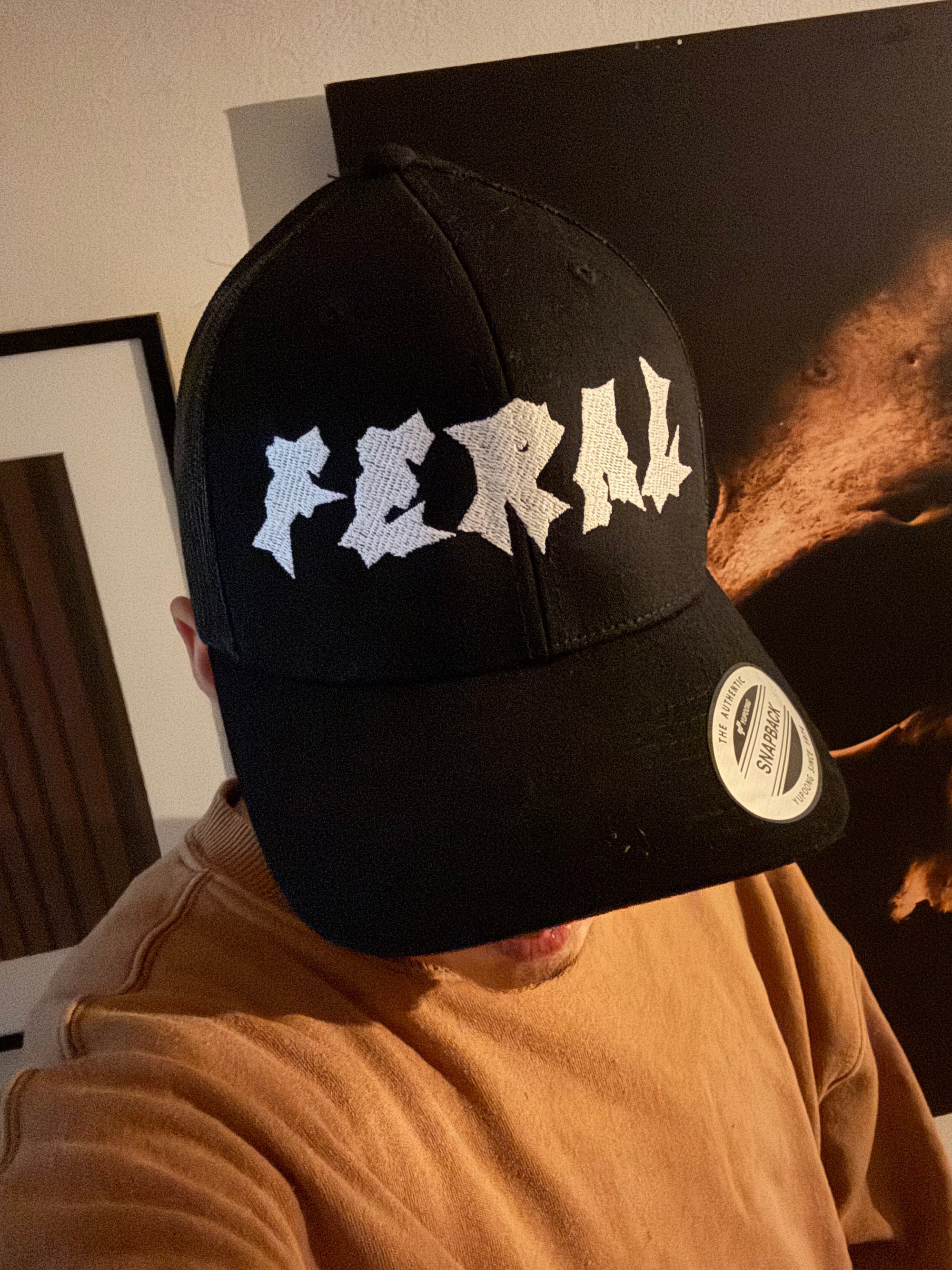 Feral Hat Queer Pride Punk Alphabet Embroidered Retro Trucker Cap Retro Trucker Hat