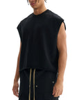 Decolonize Your Mind Protest Black Tank back Graphic French Terry Boxy Tank Top French Terry Boxy Tank Top