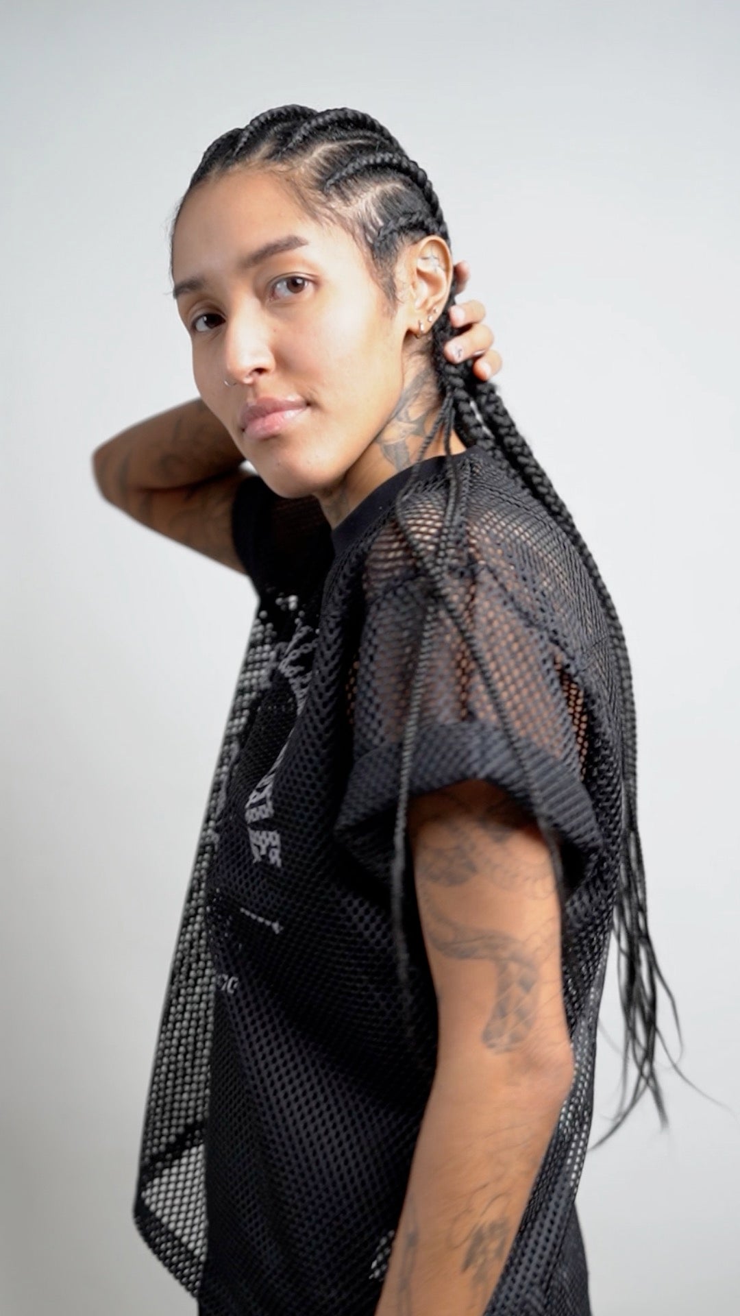 Big Zaddy Gay Pride See-through Boxy Net T-shirt by Nova Edge Threads