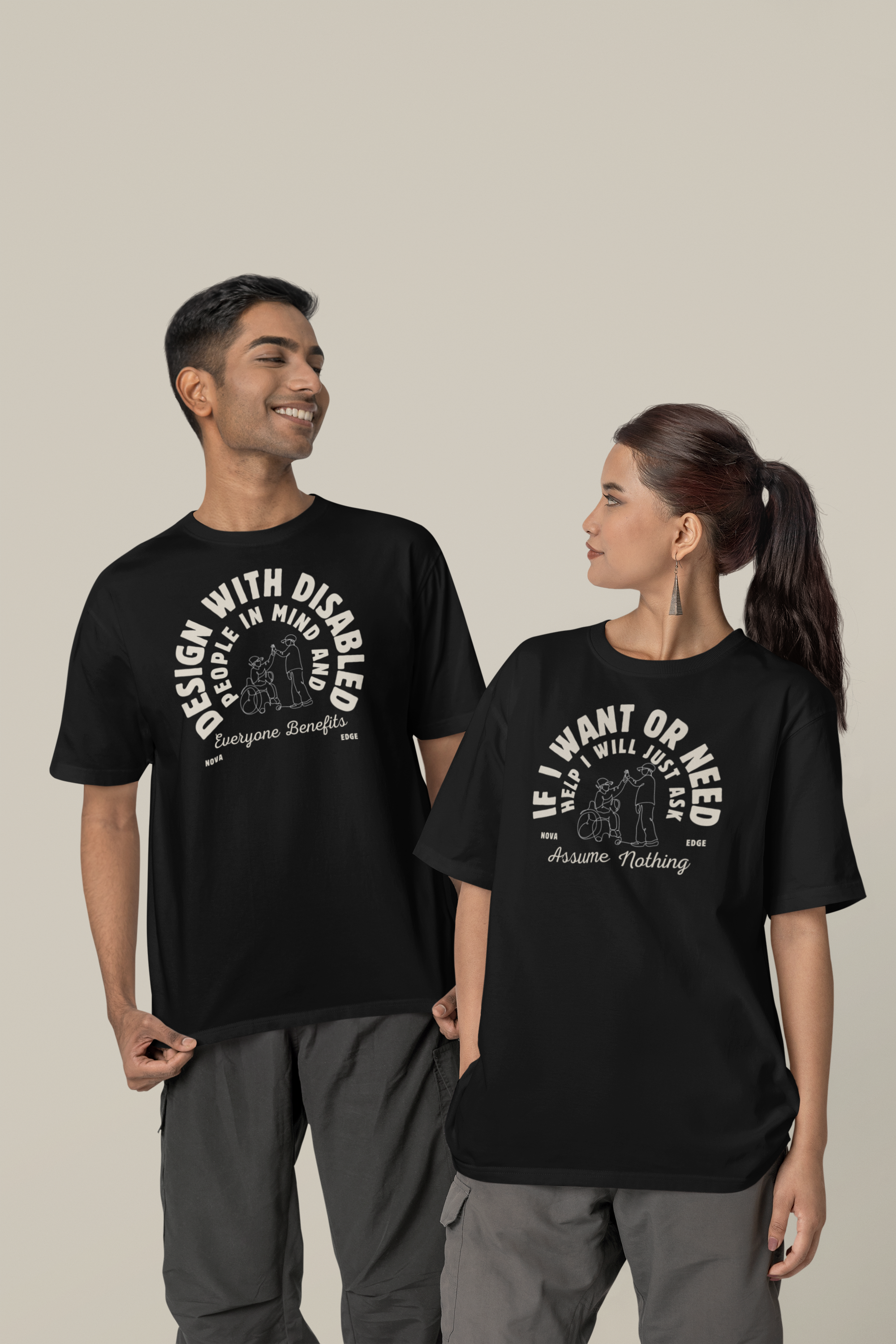 Design with Disabled People in Mind and Everyone Benefits Size Inclusive Oversize Tee Size Inclusive Oversize Tee