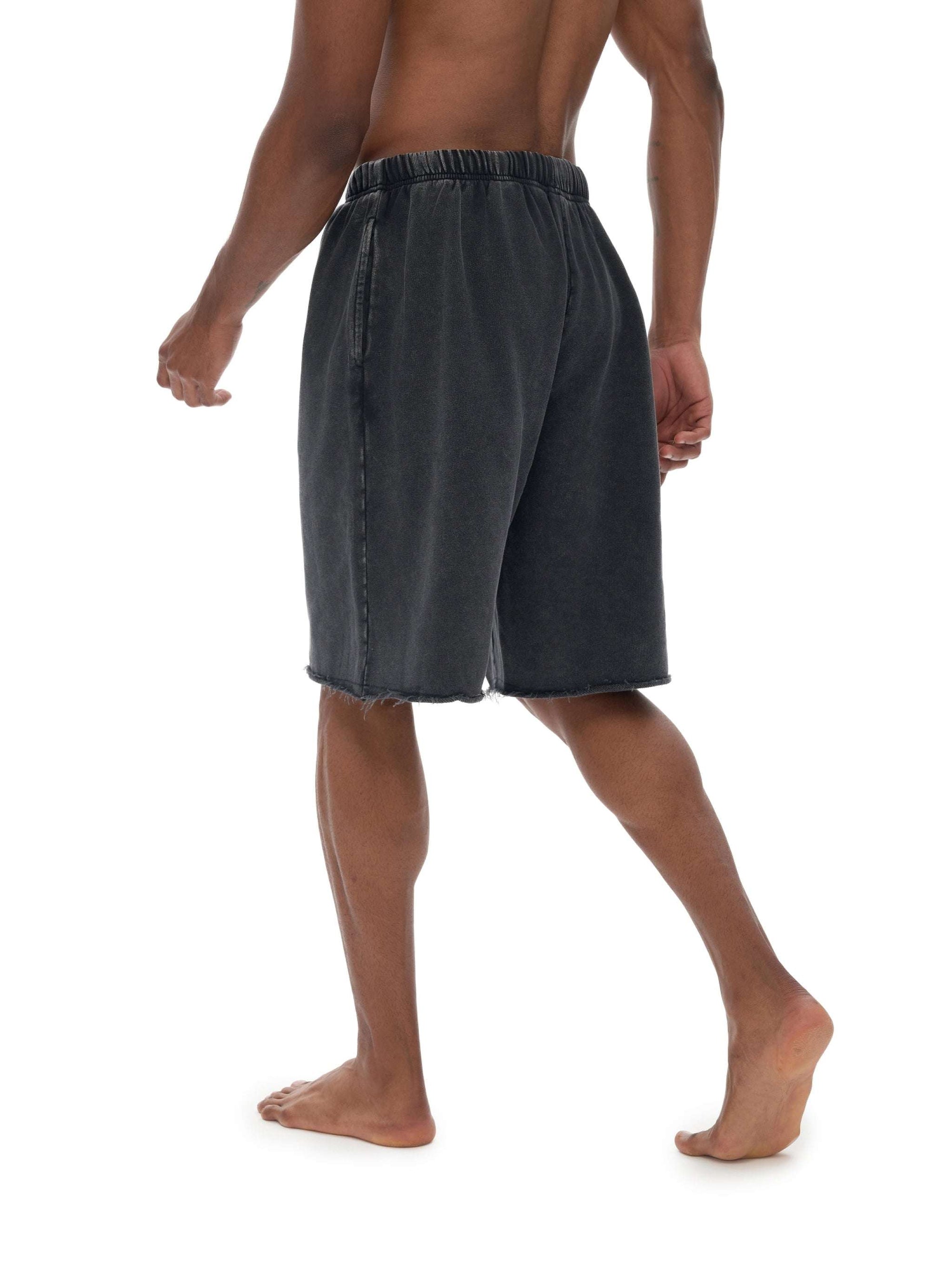 LGBTQIA+ Royalty Short Pants Skull with a Crown Raw Edge Vintage Wash Shorts Vintage Wash Short Pants