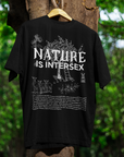 Nature is Intersex Pride Shirt Oversize Deep Drop Shoulder Tee