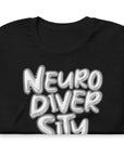 Neurodiversity Pride T-Shirt Chrome Bubble Letters Disability Pride Relaxed Fit T-shirt Relaxed Fit T-Shirt