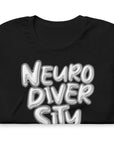 Neurodiversity Pride T-Shirt Chrome Bubble Letters Disability Pride Relaxed Fit T-shirt Relaxed Fit T-Shirt