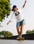 Just Keep Stimming Neurodiversity Pride Size Inclusive White Oversize Tee Size Inclusive Oversize Tee