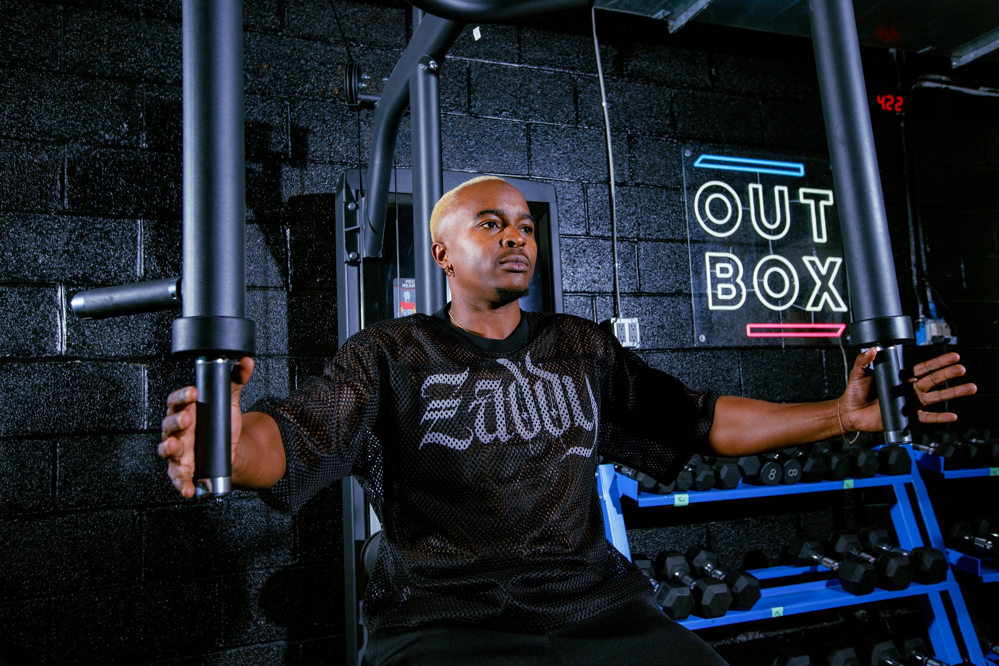 Big Zaddy Mesh Tee LGBTQ Pride Black See-through Boxy Net T-shirt See-through Boxy Net T-Shirt