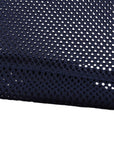 Close up view of hem on Boxy Mesh Shirt