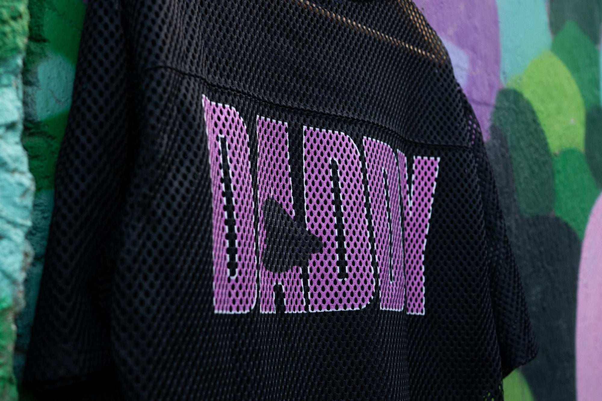 Daddy Dom Club Mesh Tee with Pink Leather Daddy Hat See-through Boxy Net T-shirt See-through Boxy Net T-Shirt
