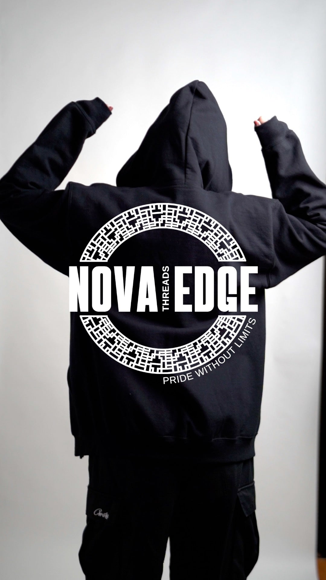 One of Them Enby Pride Yellow Embroidered Black heavy blend zip hoodie Heavy Blend Zip Hoodie