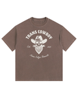 Trans Cowboy Size Inclusive Pride T-Shirt Vintage Washed Oversize Tee Vintage Wash Oversize Tee