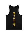 Black & Yellow Global Revolution Black Essential Performance Tank Top High Performance Tank Top
