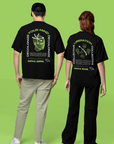 Collective Liberation Protest Tee back of Black Size Inclusive Oversize Tee Size Inclusive Oversize Tee