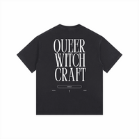 Queer Witchcraft Size Inclusive Queer Pride Black Vintage Washed Oversize Tee Vintage Wash Oversize Tee