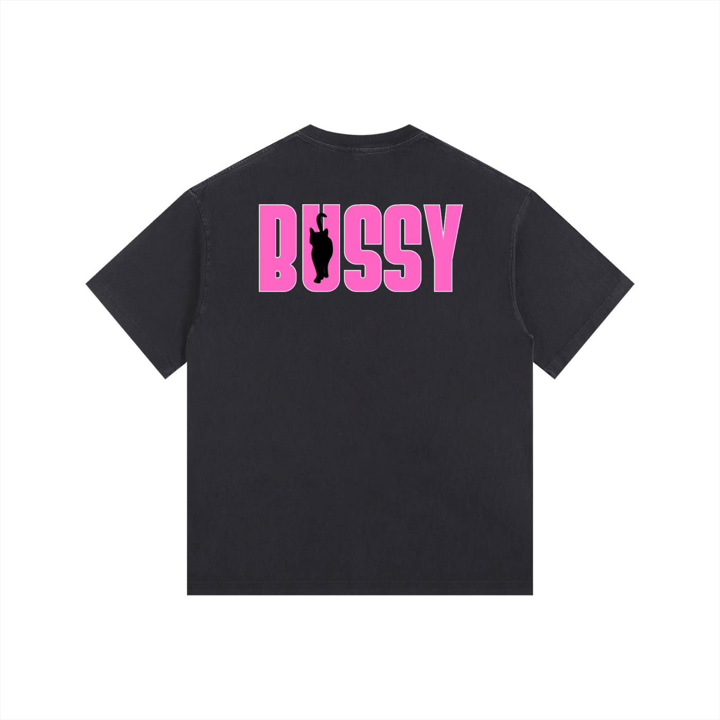 Bussy Cat Club Size Inclusive Pride Tee Black & Pink Vintage Wash Oversize Tee Vintage Wash Oversize Tee