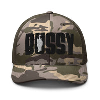 Bussy Cat Club Gay Pride Trans Pride Camouflage trucker hat Retro Trucker Hat