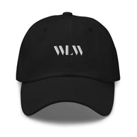 WLW hat minimal white embroidery on black classic baseball hat Classic Hat