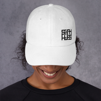 Nova Edge Threads Emblem Symbol on White Classic Hat