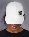 Nova Edge Threads Emblem Embroidered Symbol on Classic White Hat