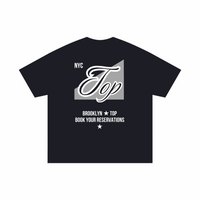 NYC Top Shirt Brooklyn Pride on back of Size Inclusive Black Oversize Tee Size Inclusive Oversize Tee