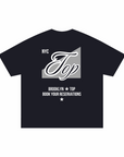 NYC Top Shirt Brooklyn Pride on back of Size Inclusive Black Oversize Tee Size Inclusive Oversize Tee