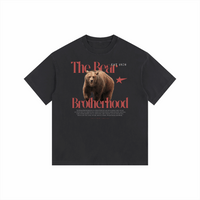 Bear Brotherhood Gay Pride Size Inclusive T-Shirt Vintage Wash Oversize Tee Vintage Wash Oversize Tee