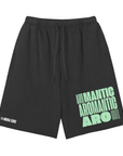Aromantic Pride Shorts Aro Pride Snow Washed Raw Hem Shorts