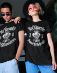 No Oligarchs Gothic Protest Tee Power to the People Black Relaxed Fit T-Shirt Relaxed Fit T-Shirt