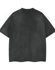 Homo Gothic Design Memento Mori Gay Pride on Black Gray Vintage Wash Frayed T-Shirt - 260 GSM